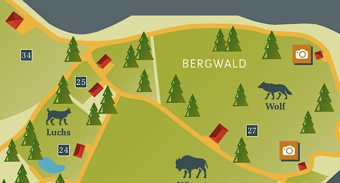 Bayernwald-Tierpark Karte Parkplan Lageplan