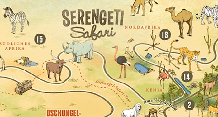 Serengeti-Park Hodenhagen Karte Parkplan Lageplan