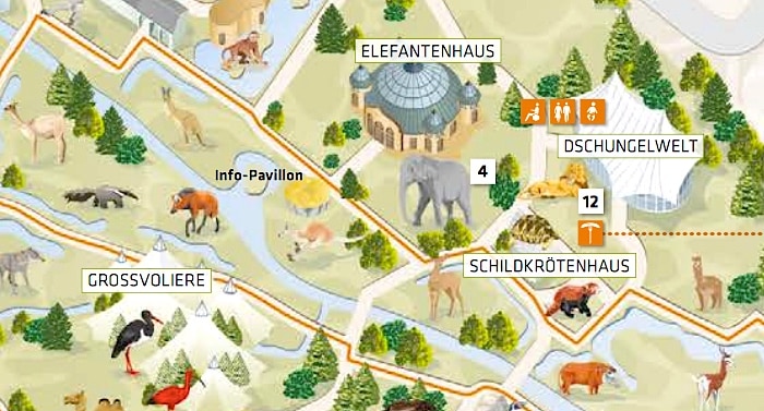 Tierpark Hellabrunn Parkplan Lageplan