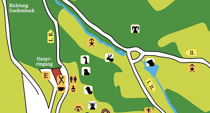 Wild- und Freizeitpark Westerwald Parkplan Lageplan