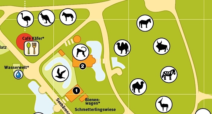 Zoo Rostock Parkplan Lageplan