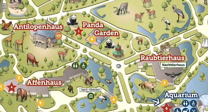 Zoologischer Garten Berlin Parkplan Lageplan