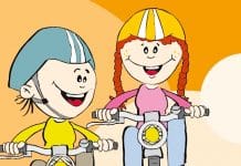 Geschenk für Kinder Sicher auf dem Fahrrad