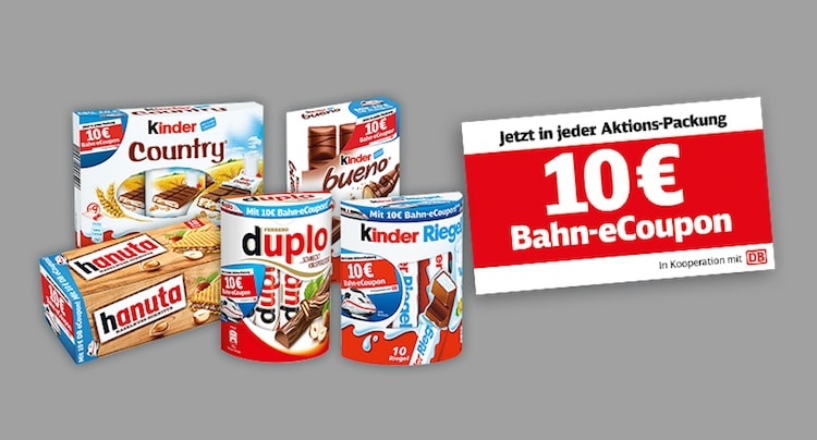 Ferrero Deutsche Bahn 10 Euro eCoupon