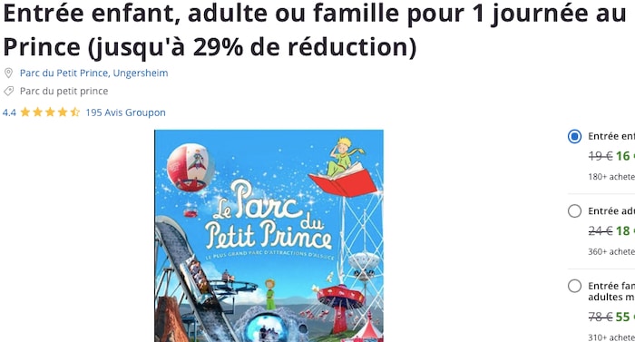 Parc du Petit Prince Gutschein 2023 mit 39 Prozent Rabatt